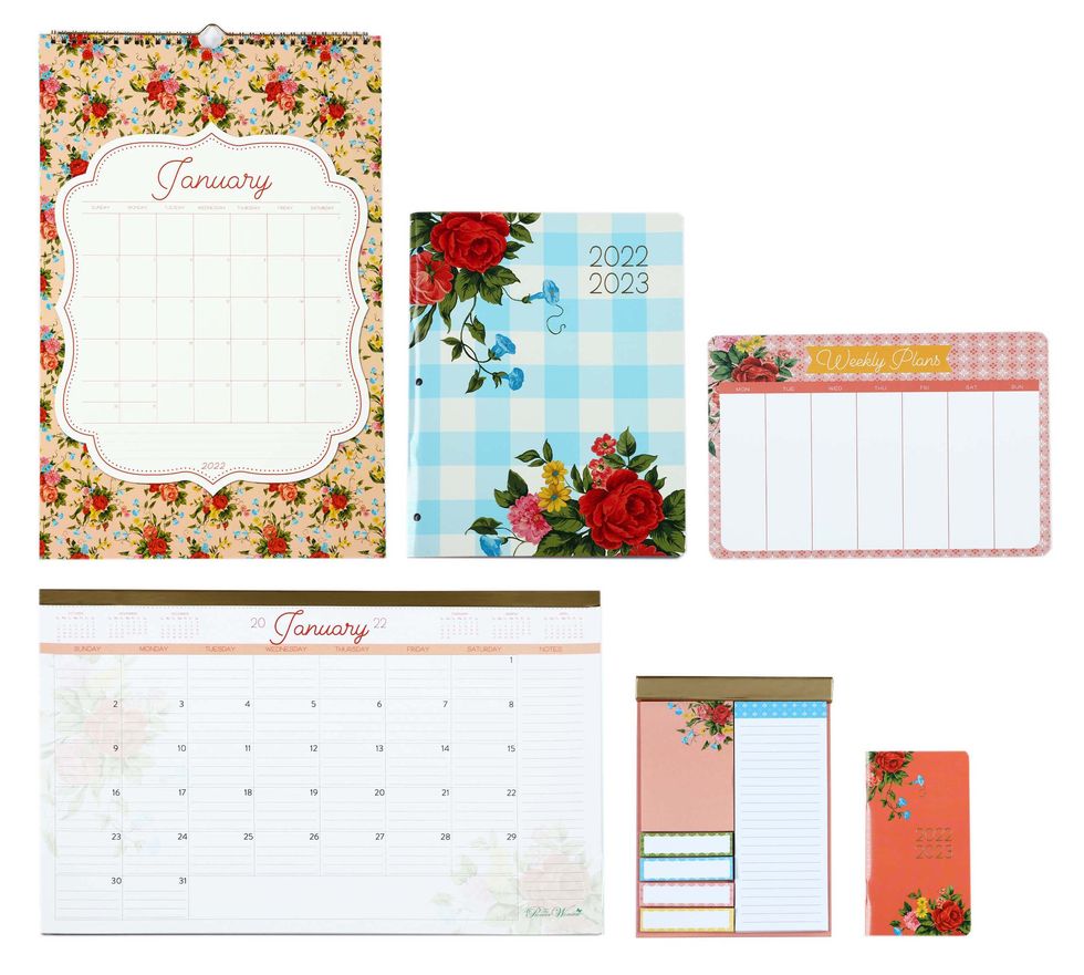 The Pioneer Woman Sweet Rose 11-Piece 2-Year Monthly Planners