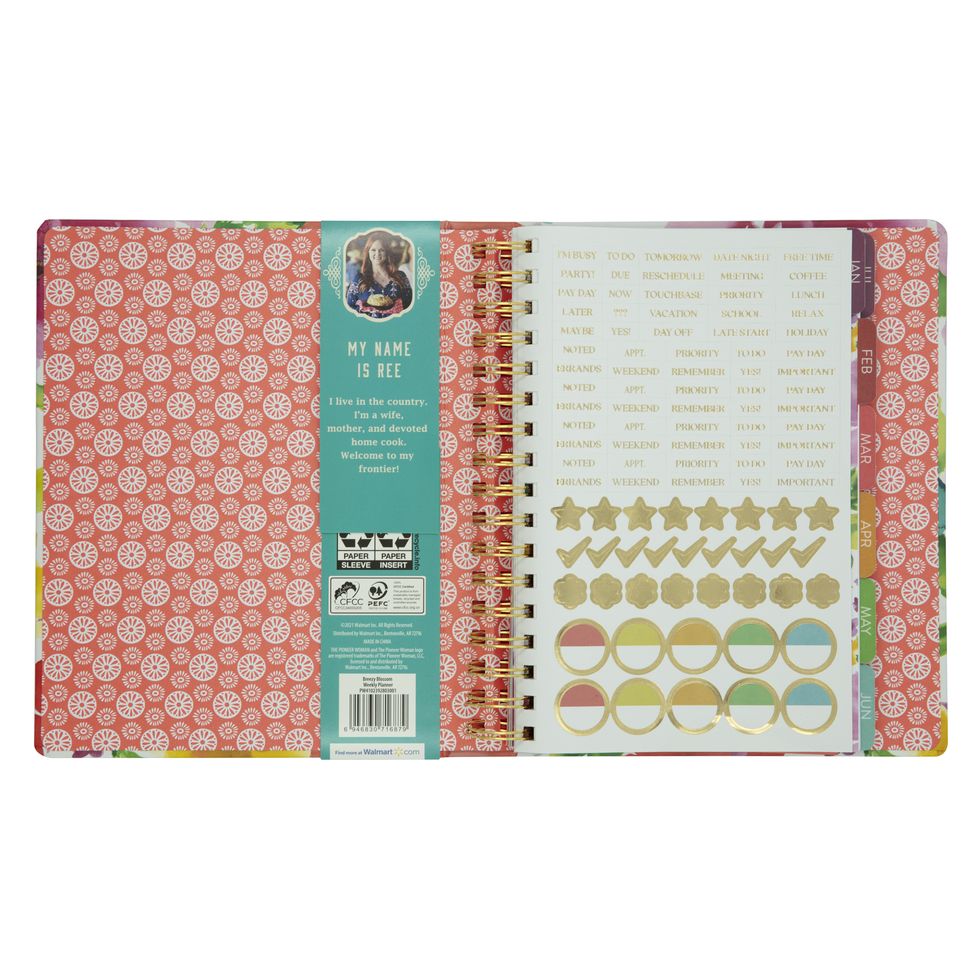 The Pioneer Woman Breezy Blossom 3-Piece 2022 Weekly Planner