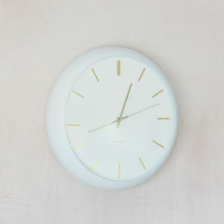 White Globe Wall Clock