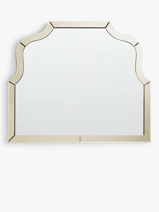 John Lewis & Partners Gold Edge Overmantle Mirror