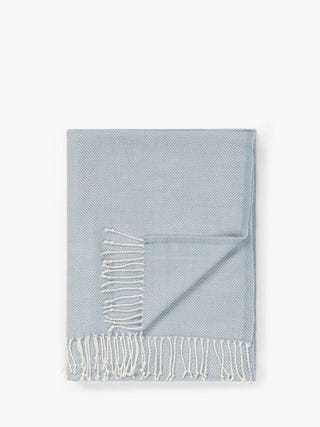 ANYDAY Herringbone Throw, Blue