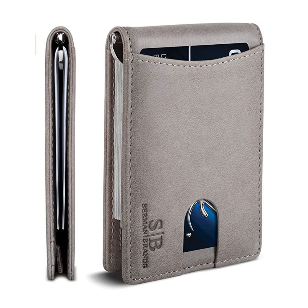 GIVON Minimalist Leather Slim Front Pocket Card Holder/DCW003-YELLOW 
