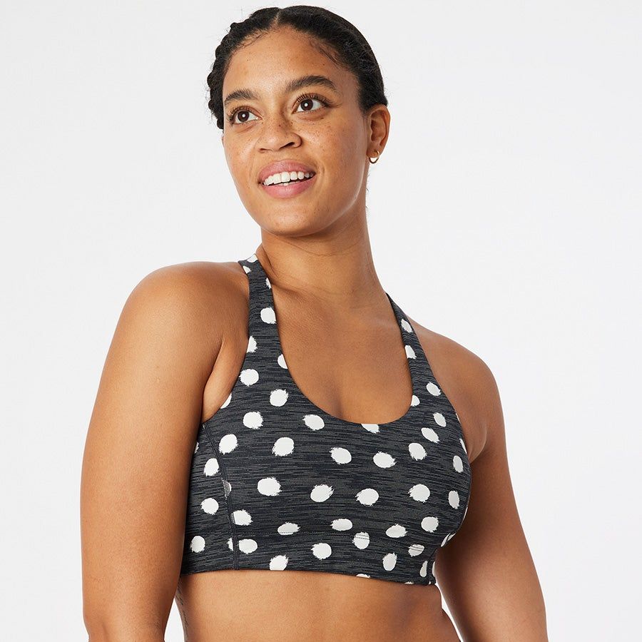 NWT Outdoor Voices Powerhouse Sports Bra In Melon/Dark Sky Size S/M D Cup