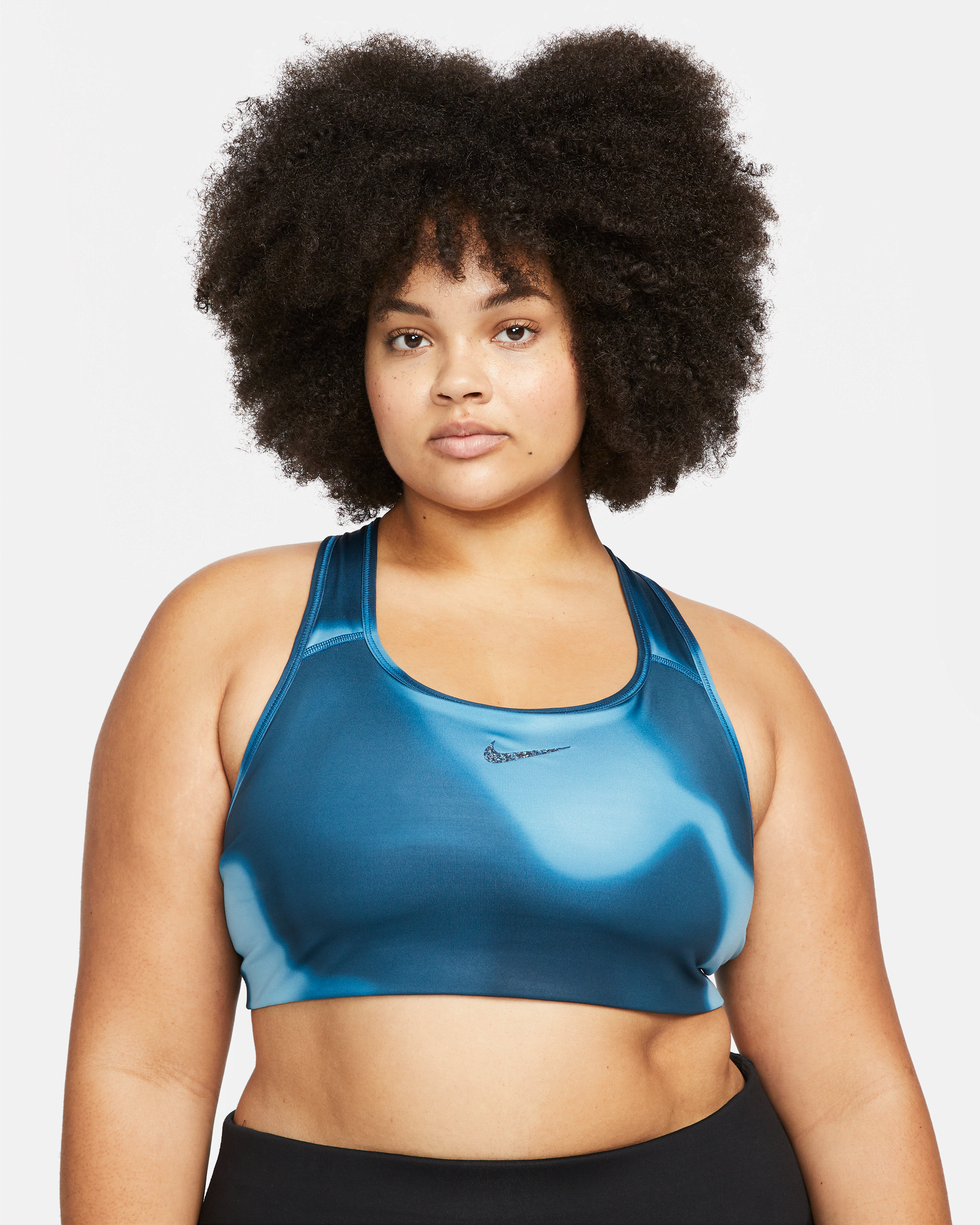 Nike Yoga Dri-FIT Swoosh Women's Medium-Support Non-Padded Printed Sports Bra