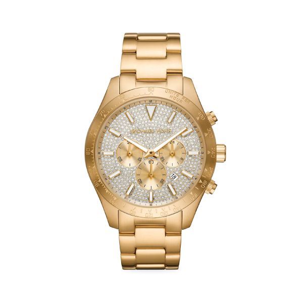Michael Kors Layton Gold-Tone Chronograph Stainless Steel Watch
