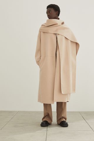 wool-blend coat