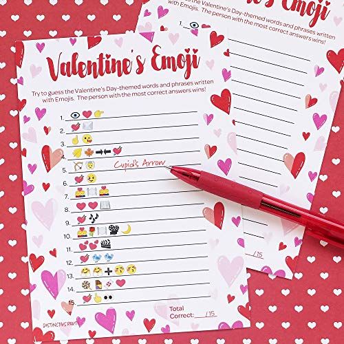Valentine's Day Party Emoji Game