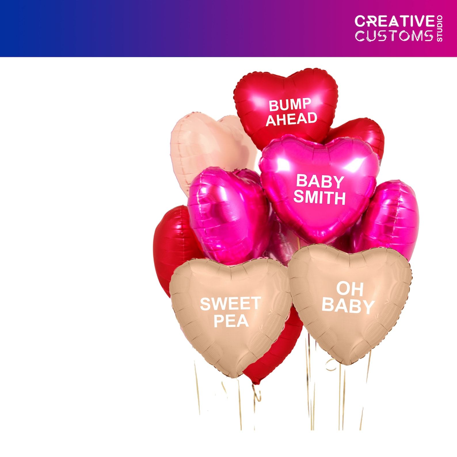 Valentine's Day Heart Balloons