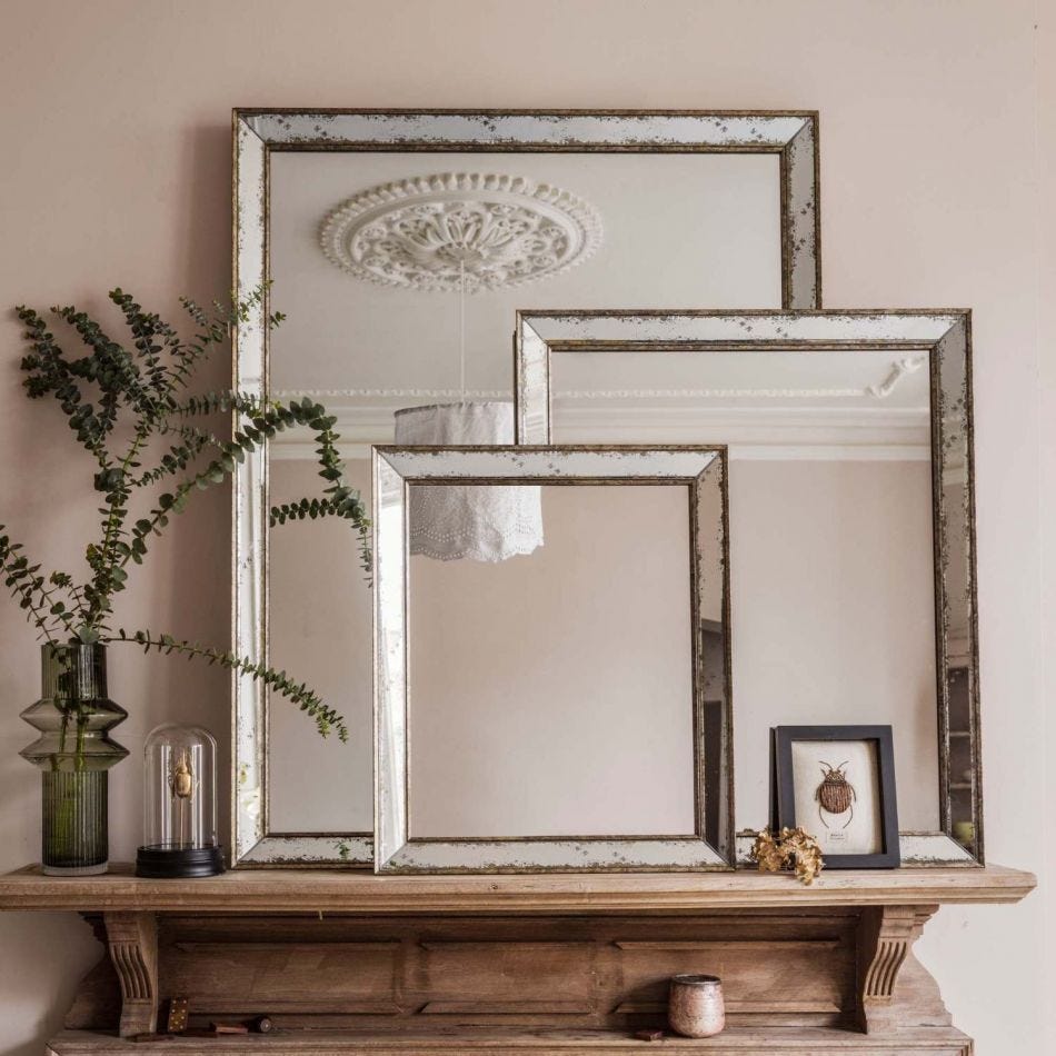Antiqued Glass Mirrors
