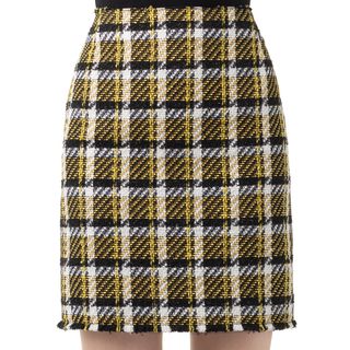 Check Tweed Miniskirt