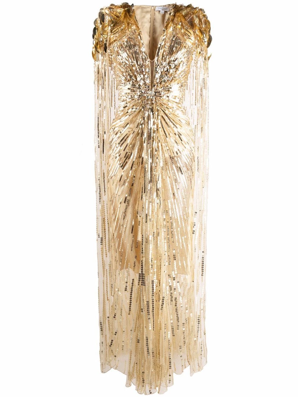 Kate Middleton's gold dress: Jenny Packham Goldfinger sequin gown