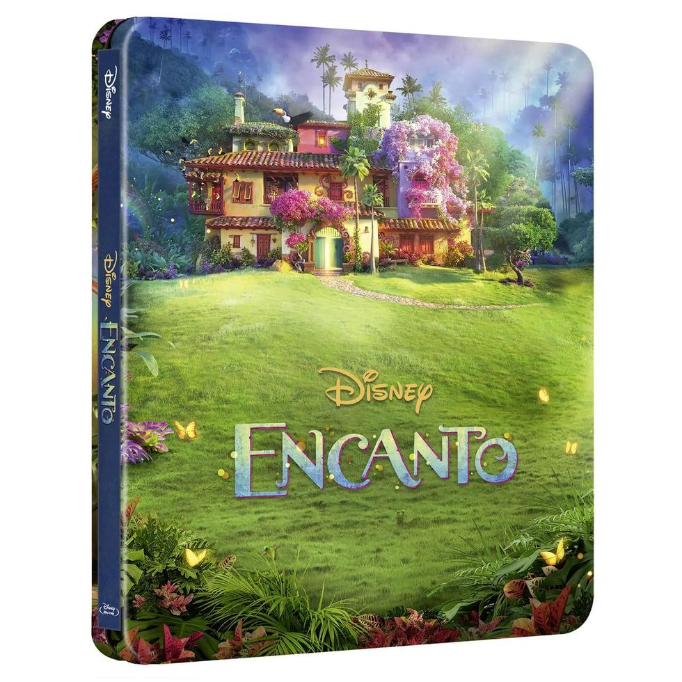 Encanto (2021) R2 UK Blu Ray Cover and Label 