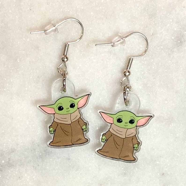 Baby Yoda Inspired Earrings 