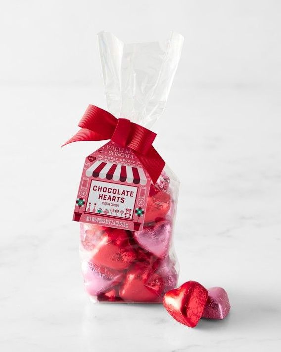 Williams Sonoma Valentine's Day Chocolate Foil Hearts