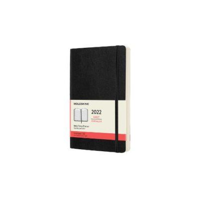 Black Large Daily Soft 12M Diary 2022 (Diary)