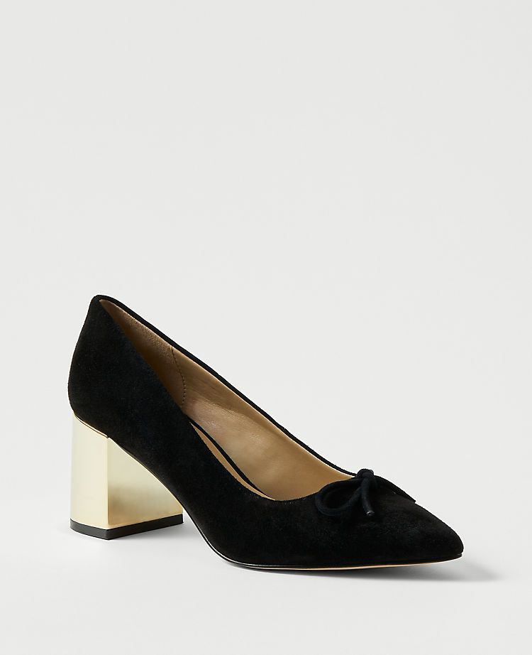 black block heel shoes uk