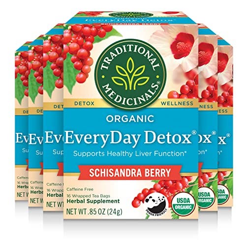 Traditional Medicinals Organic EveryDay Detox Tea (Pack of 6)