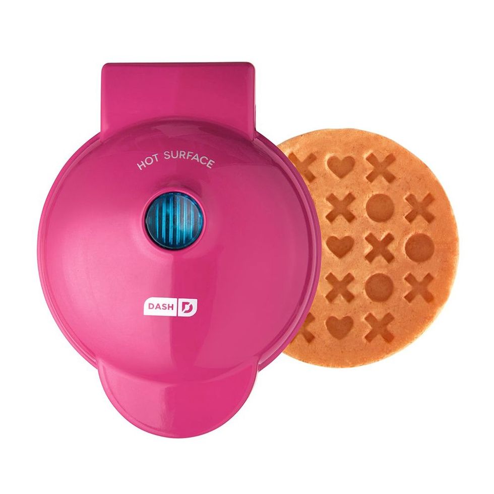 Dash's New Valentine's Day Mini Waffle Maker Prints Xs and Os on