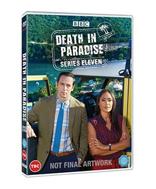 Death In Paradise Series 11 DVD Set Dengan 4 Kartu Pos Eksklusif