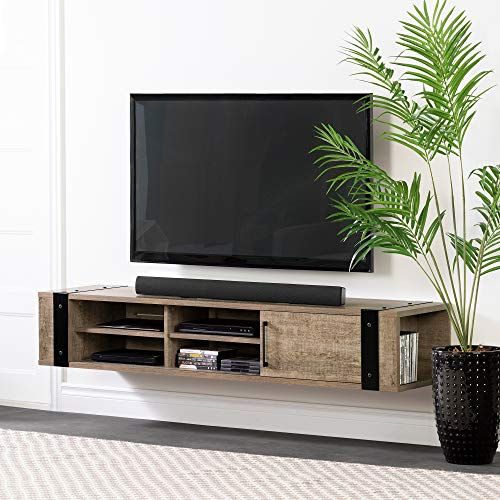 59x13x7 inch Floating Wall Mounted TV Console TV Stand MDF Black 