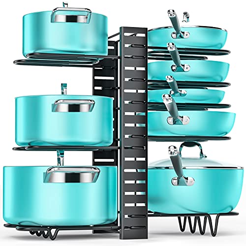 MUDEELA Adjustable Pan Organizer Rack
