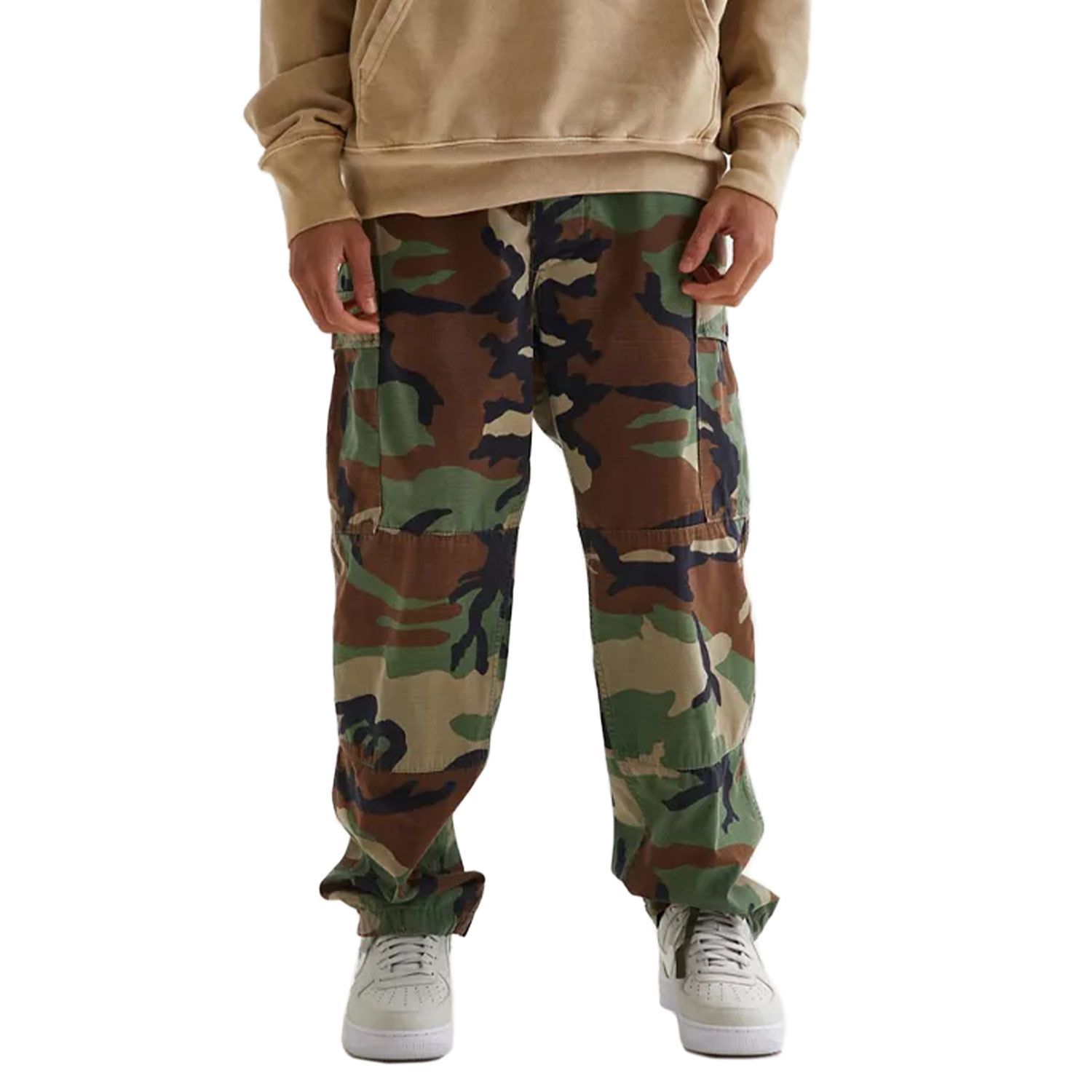 Neo Natives Full Length CamouflageArmy pattern Cord Closure Pants for  boysgirlsOlive