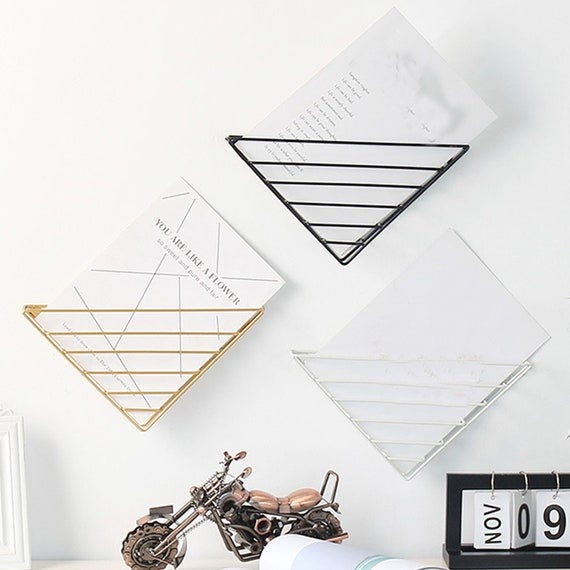 Triangle Metal Book Shelf