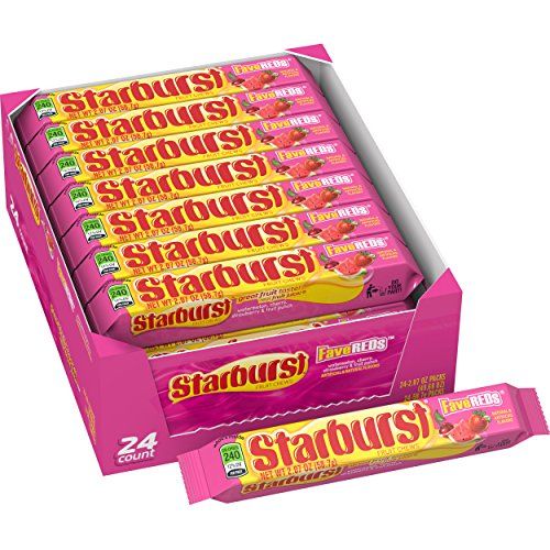 Starburst FaveREDs Fruit Chews Candy, 24-Pack