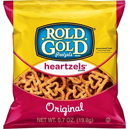Rold Gold Heartzels Heart Shaped Pretzels, 0.7 Ounce (Pack of 104)
