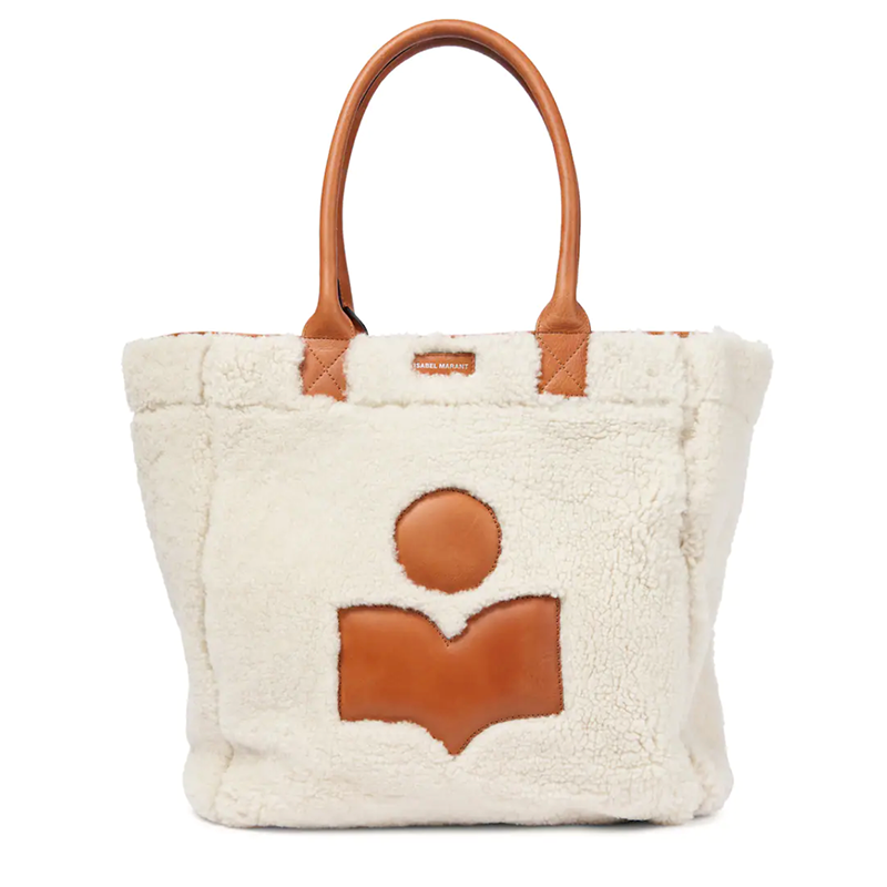 Yenky Shearling and Leather Tote