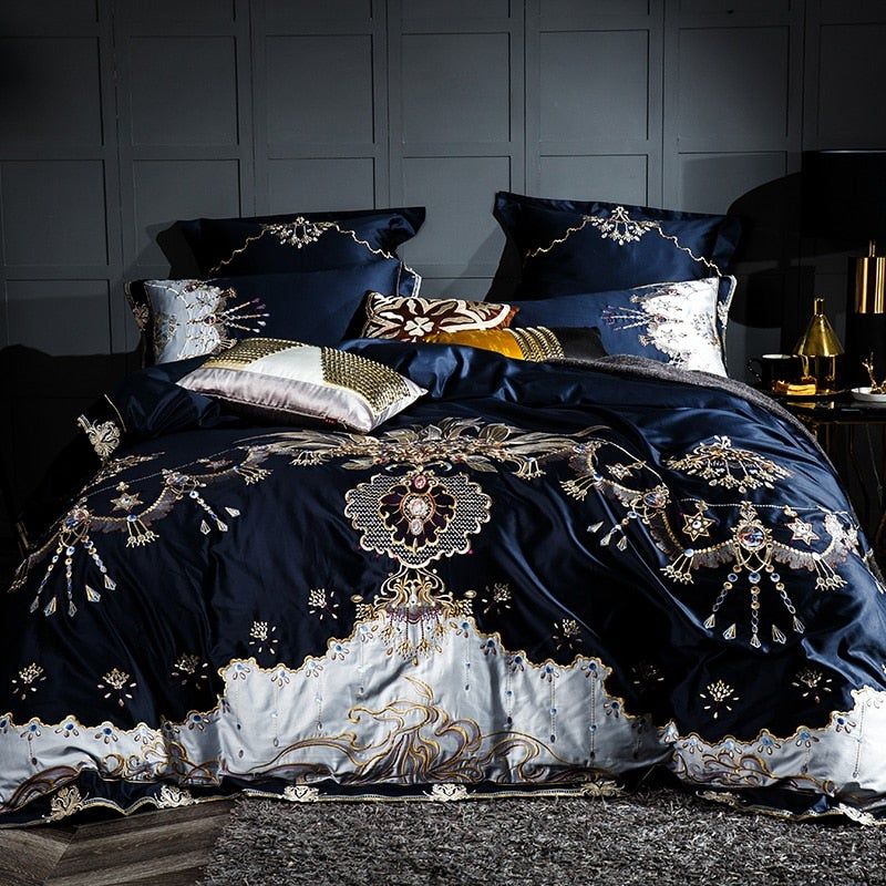 Blue Luxury Bedding Set