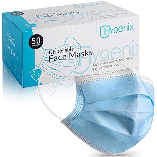 3-Ply Disposable Face Masks (50 Pack)