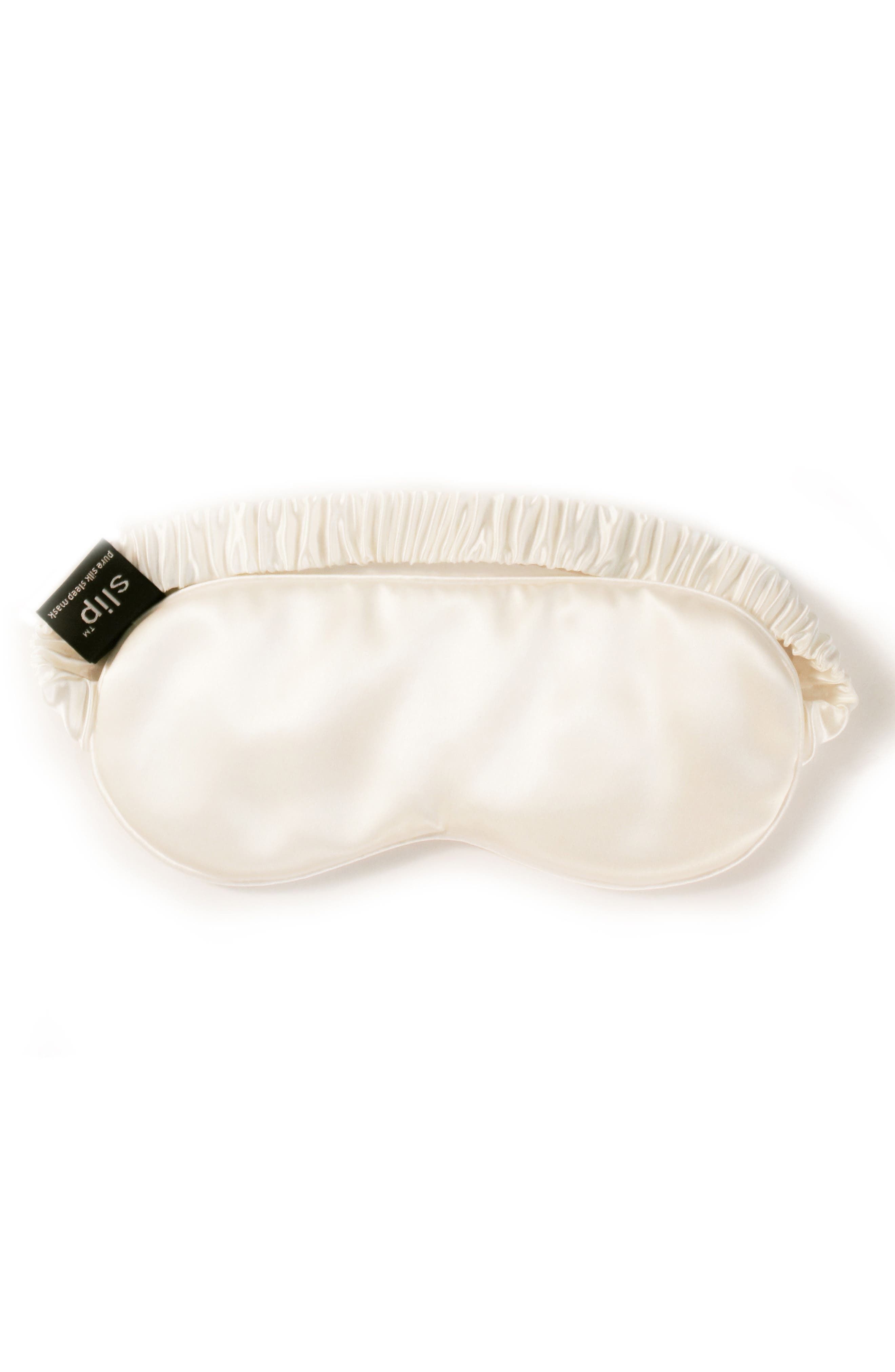 slip Pure Silk Sleep Mask in White at Nordstrom