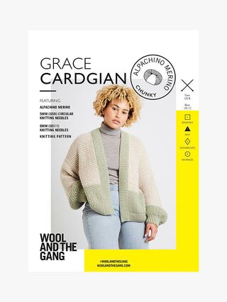 Modèle de tricot Cardigan Wool And The Gang Grace