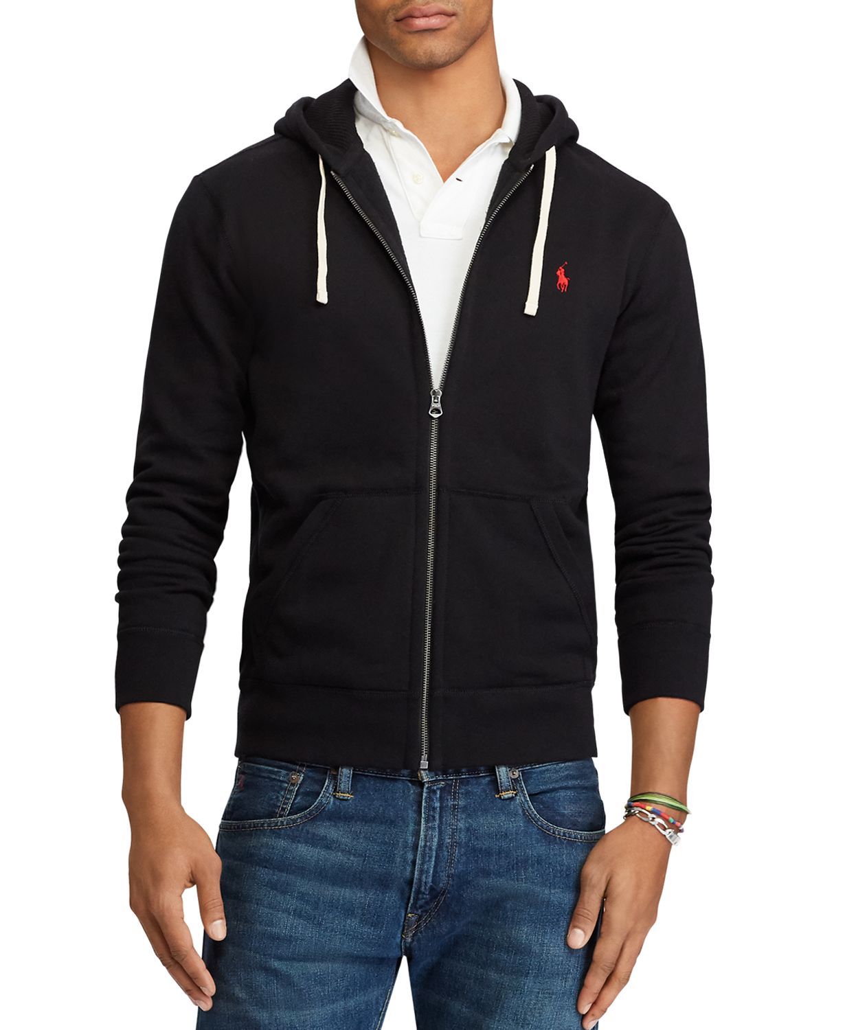 polo zipper sweatshirt