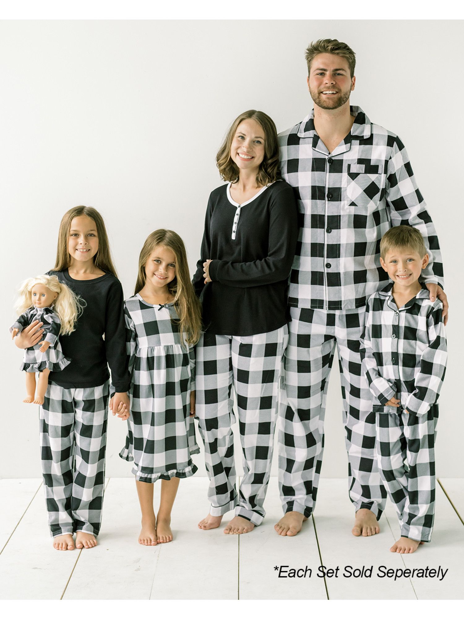 Family matching summer pajamas hot sale