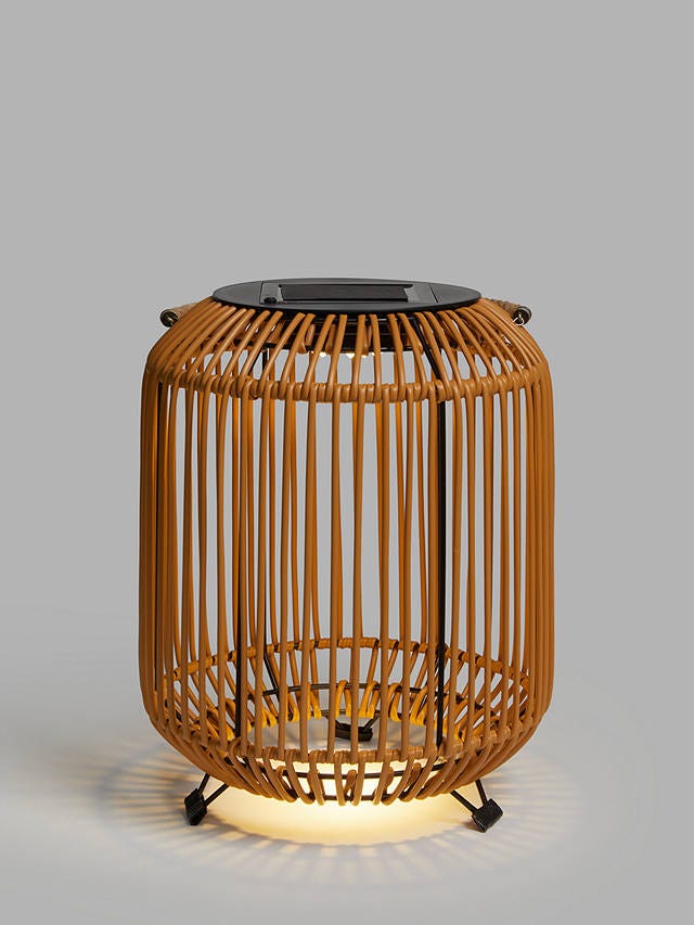 John Lewis & Partners Rattan Solar Powered Garden LanterN (was £22, now £10)