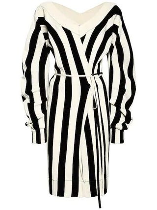 Striped Linen Blend Dress