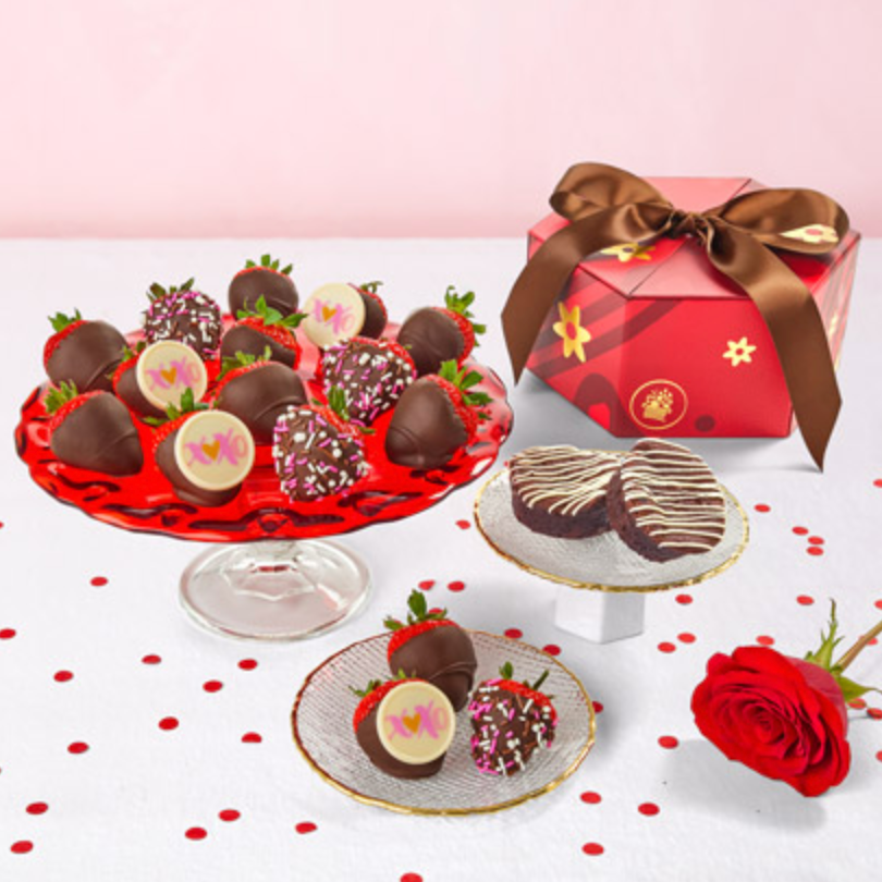 Valentine's Day Chocolate-Covered Strawberries Collector's Box