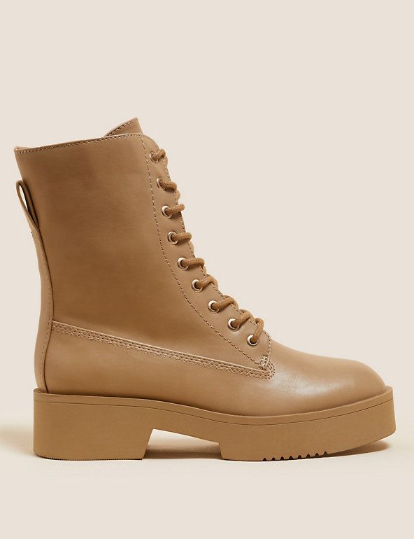 Marks and spencer on sale tan ankle boots