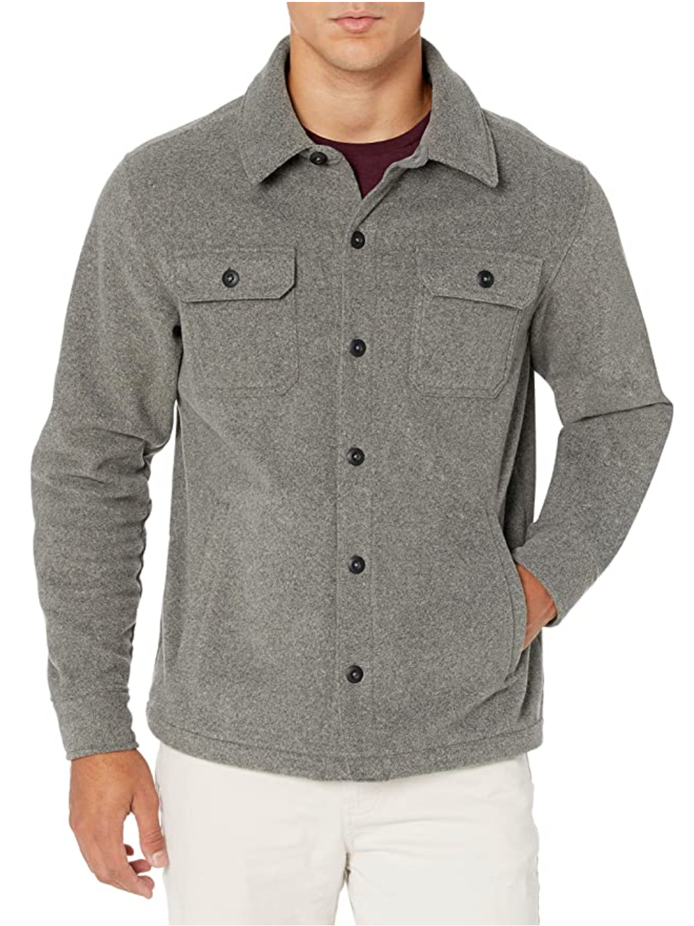 Amazon Essentials Polar Fleece Shirt Jacket 