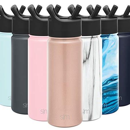 Simple modern insulated thermos color pink