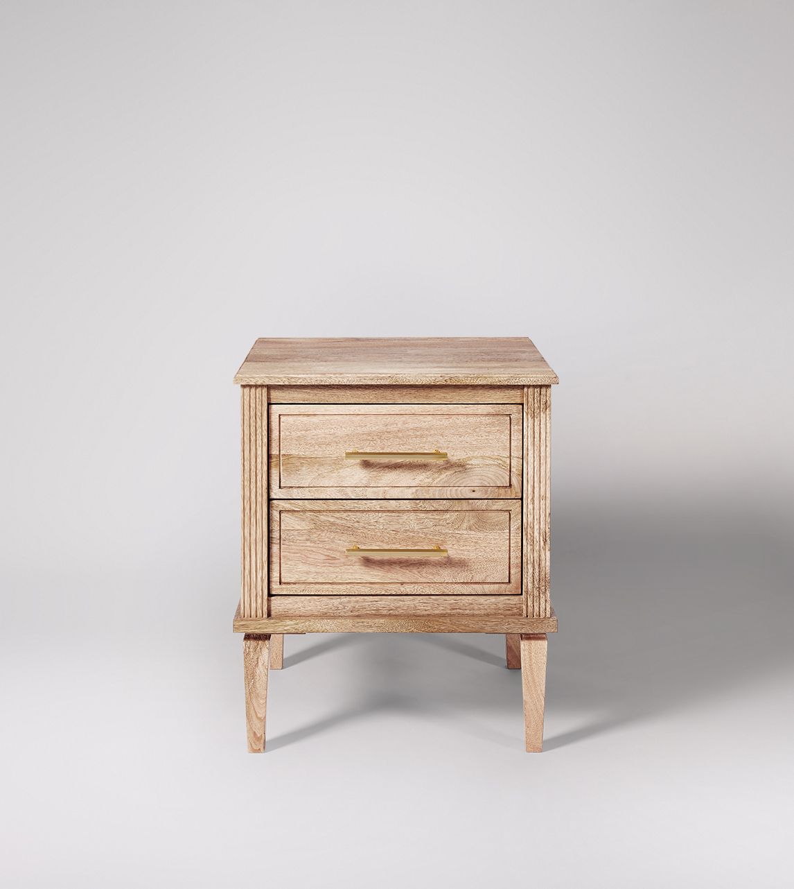 solid white wood dressing table