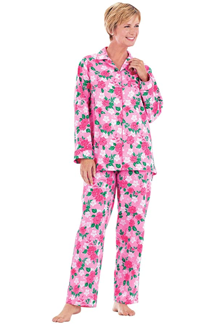Floral Flannel Pajamas