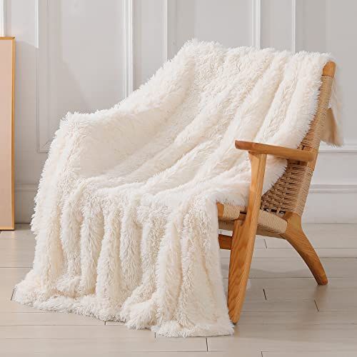 Extra Soft Fuzzy Faux Fur Throw Blanket