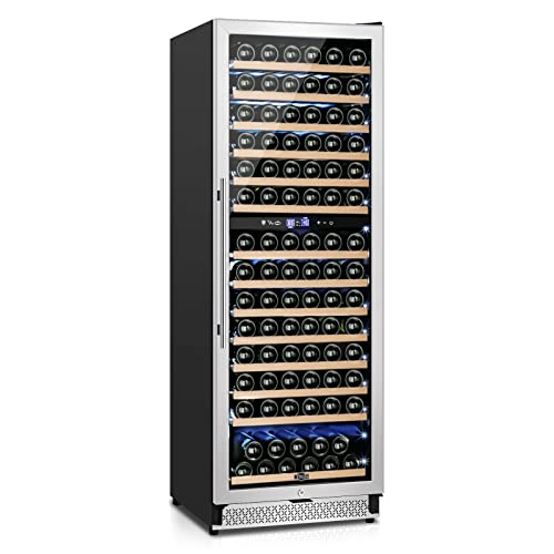 TYLZA 154-Bottle Dual-Zone Wine Refrigerator 