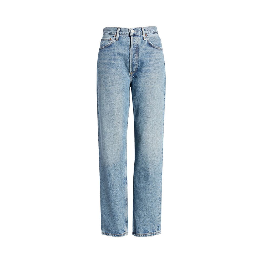 '90s Pinch High Waist Straight Leg Organic Cotton Jeans