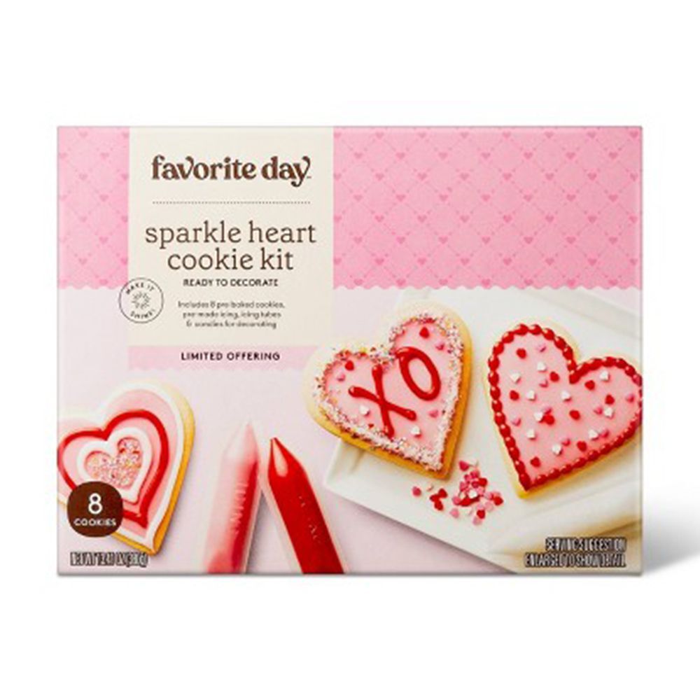 Sparkle Heart Cookie Kit