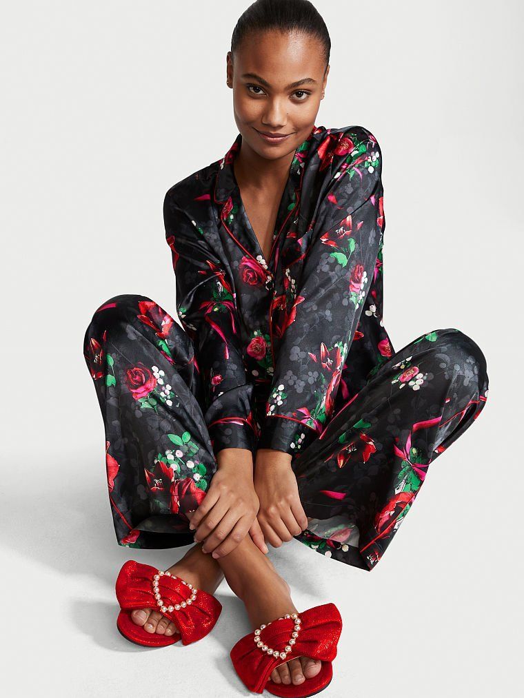 Satin Long PJ Set