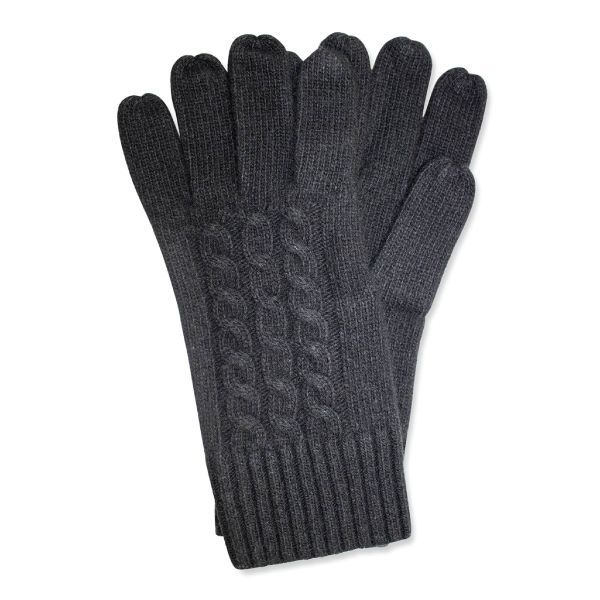 Men's Cable-Knit Cashmere Gloves
